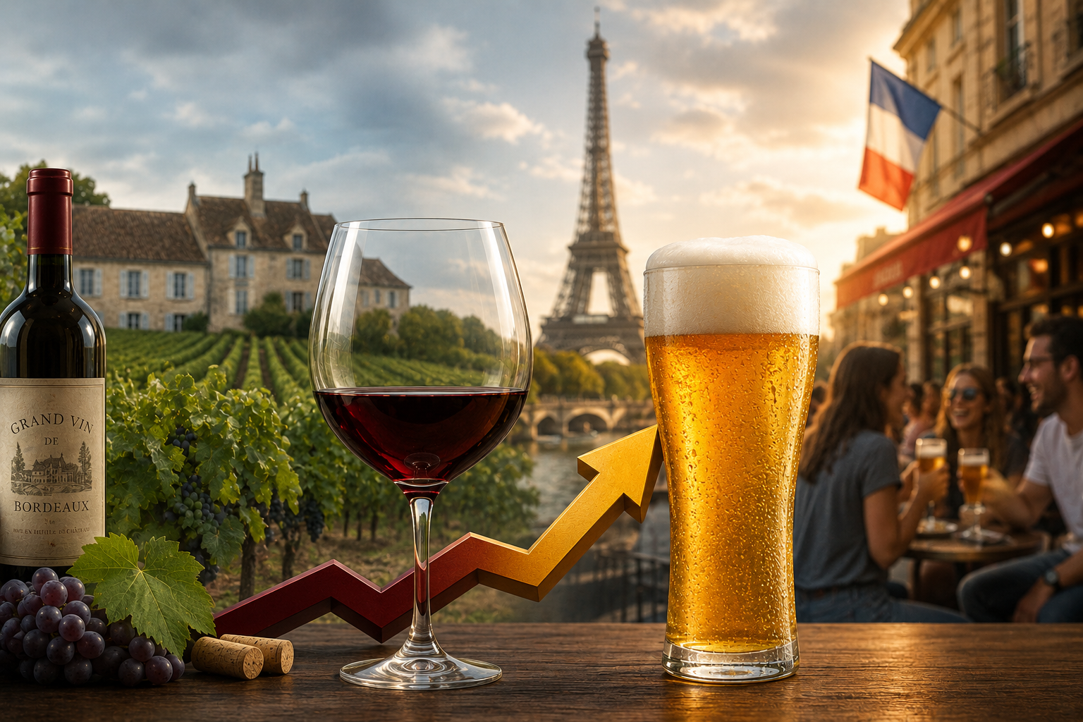 Image of beer consumption in France